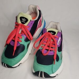 Adidas Falcon Neon Multicolor Running Sneaker
